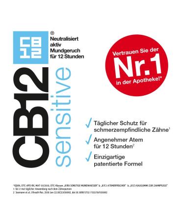 CB12 Sensitive Mouthwash for Sensitive Teeth - 12-Hour Freshness - 500 ml | International Shipping - Buy Online on GoSupps.com
