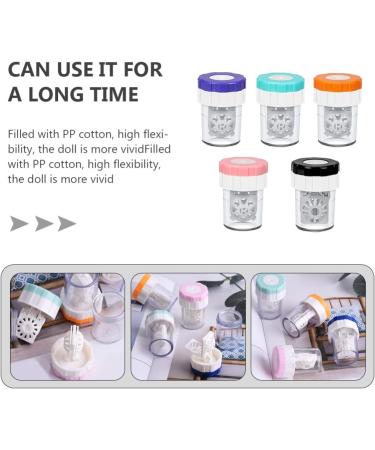 Heallily Portable Contact Lens Cleaner | Travel-Friendly Cleaning Kit for Soft & Hard Lenses | 5-Piece Soaking Container Set - Buy Online on GoSupps.com