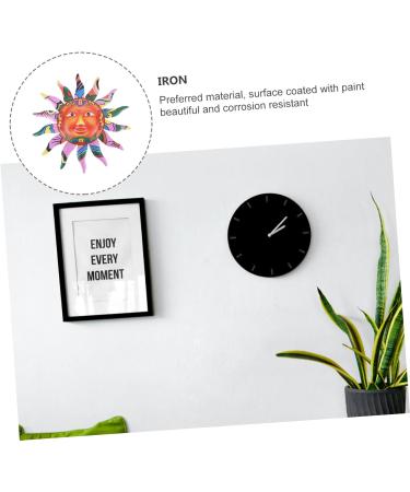 Alipis 1pc Sun Wall Hanging Garden Sun Art Decorative Outdoor Decor Vintage Decor Mexican Decor Pink Iron: - Buy Online on GoSupps.com