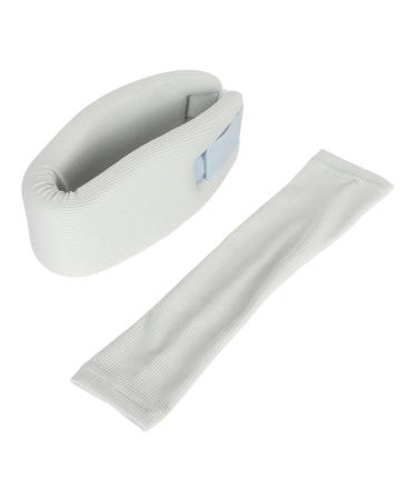 Neck Brace for Pain Relief | Grey Neck Support Prevents Forward Head Posture Breathable Travel Aid - Buy Online on GoSupps.com