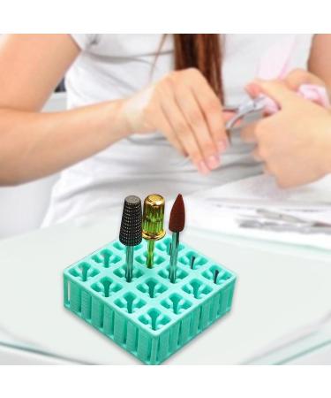 MagiDeal Nail Drill Bit Holder Nail Drill Bits Organizer Portable Sturdy Lightweight 16 Holes Display Stand for Nail Art Display Home - Buy Online on GoSupps.com