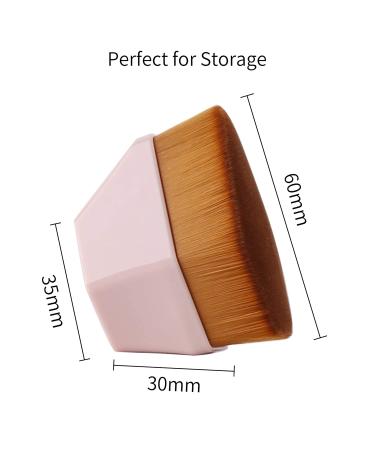 Daubigny Iron Makeup Brush for Flawless Blending - Pink | Face Blush Liquid Powder Foundation Brush with Protective Case - Buy Online on GoSupps.com