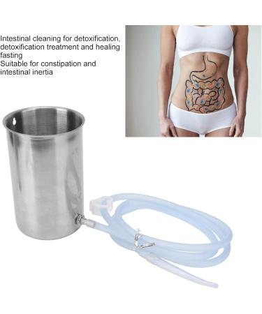 Xcello Enema Set - 1L Stainless Steel for Colon & Liver Cleansing | Versatile Coffee Enema Kit for Birth Preparation | International Shipping Available - Buy Online on GoSupps.com