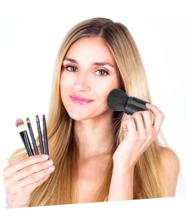 POPETPOP Face Powder Travel Makeup Blush Makeup Bronzer Makeup Portable Brush Makeup Highlighters for Face Makeup Foundation Brush Black Makeup Bronzing Powder Make up - Buy Online on GoSupps.com