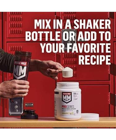 Bundle of Muscle Milk Pro Series Protein Powder Supplement Knockout Chocolate 2 Pound 11 Servings 50g Protein 3g Sugar + Muscle Milk Blender Bottle 24 Oz - Buy Online on GoSupps.com