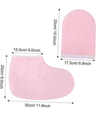 FOMIYES 4 Pairs Bath Mitt Glove Paraffin Wax Mitts and Booties Cloth Gloves Booties Paraffin Bath Gloves for Wax Bathing Accessories Beauty Accessories Gloves Hand Product M As Shown - Buy Online on GoSupps.com