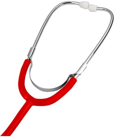 TRIXES Red Stethoscope - Fancy Dress Doctor Costume Accessory with Diaphragm & Bell Features - Red & Silver - Buy Online on GoSupps.com