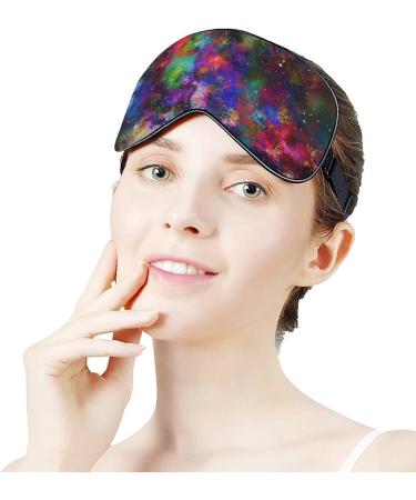 Galaxy Space Nebula Star Sleep Mask for Women | Adjustable Eye Shades & Elastic Strap - Buy Online on GoSupps.com