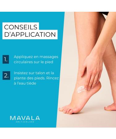 Mavala - Cr me de Gommage pour les Pieds - limine les Callosit s Assouplit la Peau - Contient une Poudre Exfoliante Naturelle - Sp cial Pieds Secs et Ab m s - 75ml - Buy Online on GoSupps.com