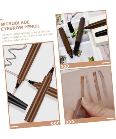 TOVINANNA 2pcs Beard Pencil Filler for Men Womens Eyebrow Pencil Micro Fork Eyebrow Pencil Artificial Fiber - Buy Online on GoSupps.com