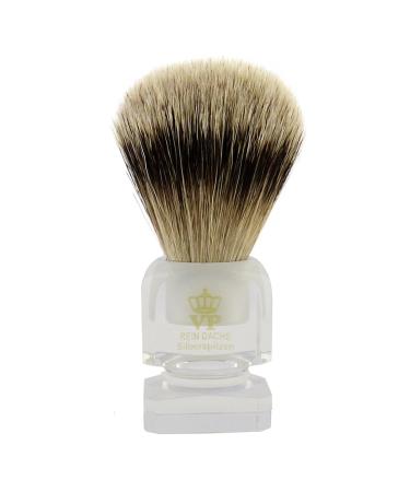 Royal VP Premium shaving brush in finest quality with silvertip badger - transparent plexiglass handle