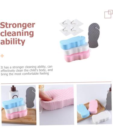 minkissy 5 Sets Children's Bath Sponge Scrubber Body Wash Sponge Home Bathing Sponge Comfortable Sponge Wear-Resistant Sponge Portable Shower Tool Accessory - Buy Online on GoSupps.com