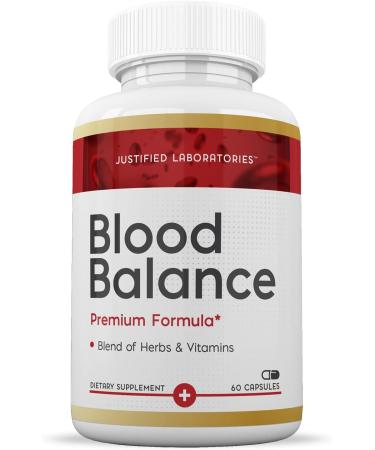Justified Laboratories (2 Pack Blood Balance Advanced Formula 620MG Supplement Pills 120 Capsules - Buy Online on GoSupps.com