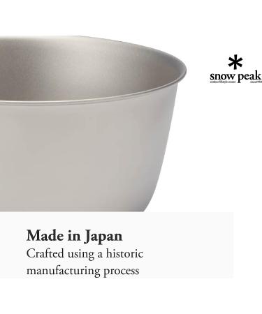 Snow Peak Trek Titanium Bowl - Ultralight & Durable Camping Dinnerware - 1.9 oz - Buy Online on GoSupps.com
