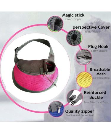 Petemoo Portable Pet Carrier Bag for Dogs & Cats - Shoulder Travel Bag with Breathable Mesh (Up to 5kg) - Red - Buy Online on GoSupps.com