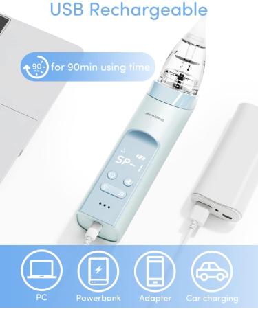 Rechargeable Electric Baby Nasal Aspirator with Music & Light | Food-Grade Silicone Nozzles | Adjustable Suctions - Buy Online on GoSupps.com