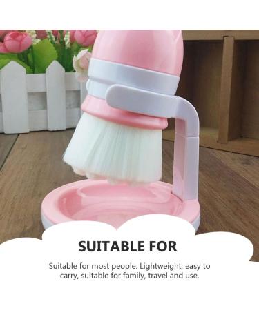 POPETPOP 1PC face Brush Silicone scrubbers face for Women face Scrubber for Women Cleansing Facial Brush face Silicone Scrubber Facial Brush Manual Miss Fiber Wool loofah Simple 11x8cm Pink - Buy Online on GoSupps.com