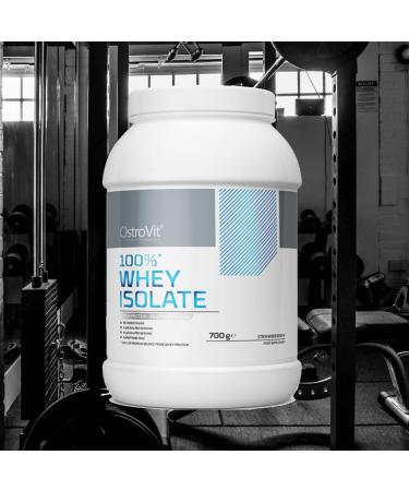 OstroVit Whey Protein Isolate 700g - Strawberry Flavor | Premium Quality International Shipping - Buy Online on GoSupps.com