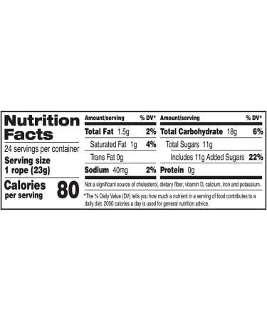  Laffy Taffy Wonka Laffy Taffy Fruit Flavored Chew Ropes - Strawberry (24 x 22g) - Buy Online on GoSupps.com