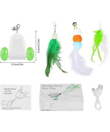 PETTOM Interactive Cat Toy with LED Lights | USB Rechargeable | Adjustable Speed | For Indoor Cats and Kittens - Buy Online on GoSupps.com