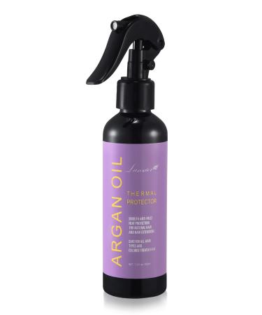 Lanvier Professional Argan Oil Heat Protector (6.8 Fl Oz / 200ml), Thermal Protectant Spray Protect Hair up to 450 F from Flat Irons, Curling Irons & Hair Blow Dryer, Prevents Damage & Breakage and Split Ends - Sulfate Fre…