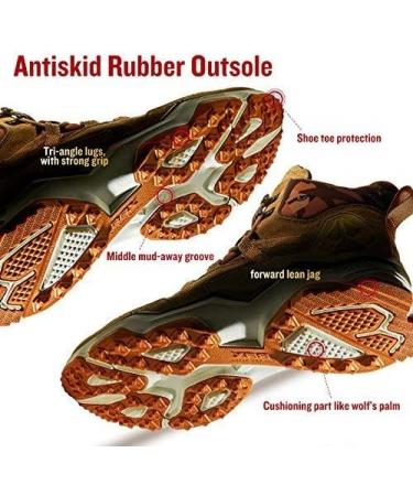 RAX Men's Lightweight Backpacking Hiking Boots - Light Khaki (Size 8) - Buy Online on GoSupps.com