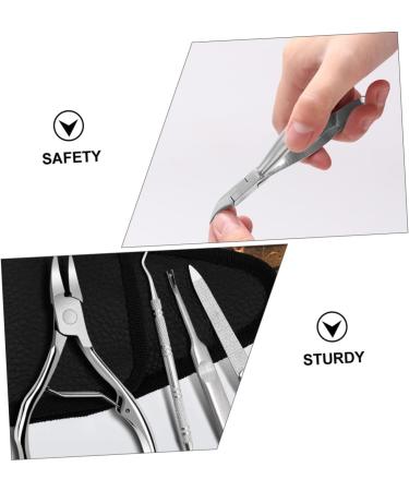 VINTORKY 1 Set Manicure 2-piece Set Stainless Coworker Alchohol Friend Pals Trimmer Nails Cuticle Nail Finger Pliers Double Head Tool Nail Clippers - Buy Online on GoSupps.com