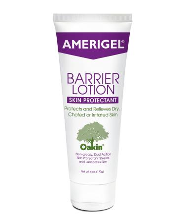 AMERIGEL Barrier Lotion (6 oz.) - Skin Protectant to Protect Chafed Cracked and Chapped Skin 6 Ounce (Pack of 1)