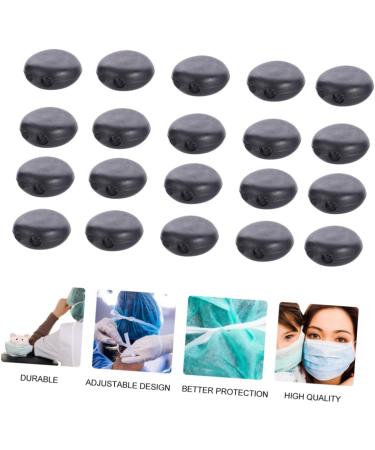 Minkissy 1500 STK Elastic Plastic Buckle - Round Cutting Buckle for Face Masks | Durable Plastic Rope Lock - 1x1cm 3PCs | International Shipping Available - Buy Online on GoSupps.com