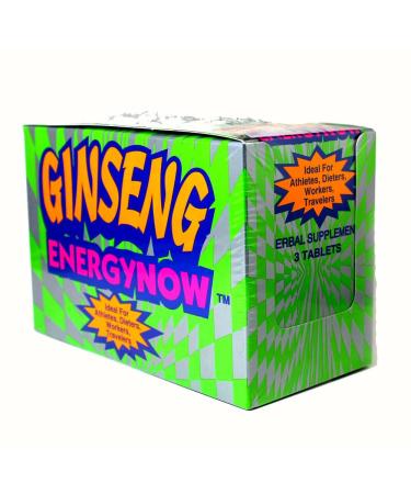 Energy Now GINSENG ENERGY NOW for Athletes Dieters Workers & Travelers