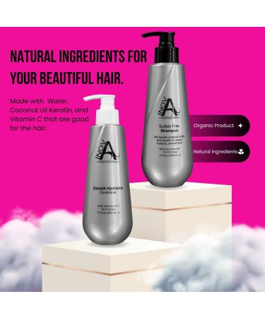 Silk Keratin Smooth Protection Sulfate-Free Shampoo - 3.4 Oz | International Shipping Available - Buy Online on GoSupps.com
