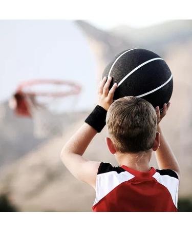 TAKIYA 4Pcs Black Sport Wristbands for Football Basketball Running | Athletic Sweatbands for Working Out - Set of 4 - Buy Online on GoSupps.com