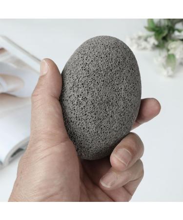Foot Pumice Stone - Borogo Lava Pedicure Tool for Hard Skin & Callus Removal - Dead Skin Remover for Feet & Hands - Oval Grey - Buy Online on GoSupps.com
