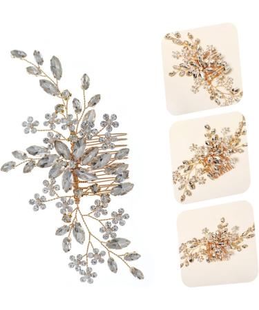 DOITOOL Flower Comb Rhinestone Hair Clips Pearl Hair Barrettes Bride Hair Clip Wedding Pearls Hairpin Women Crystal Hair Comb Tiara Zinc Alloy European and American Hair up Bridesmaid - Buy Online on GoSupps.com