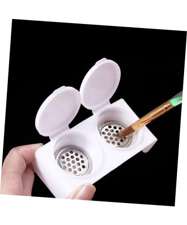 Beaupretty Monomer Holder Nail Art Brush Cup Nail Bowl Dappen Dish with Lid Damping Dish for Nails Soaking Bowl for Acrylic Nails Dappen Dish for Nails Liquid Stainless Steel Tool - Buy Online on GoSupps.com