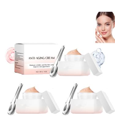 S rum hydratant pour le visage combleur de rides profondes pour le visage augmente l' lasticit raffermit cr me pour la peau lumineuse claircit les ridules b ton de massage. (3pcs)