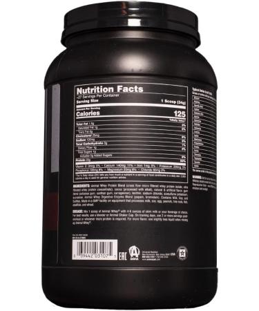 Animal Whey Isolate Protein Powder - Chocolate - 2lb | Post Workout Recovery, Low Sugar & Highly Digestible - Buy Online on GoSupps.com