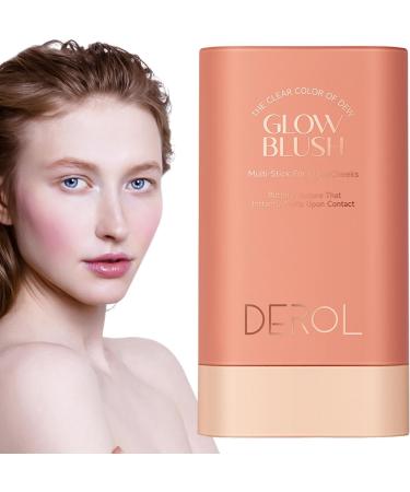 Cream Makeup Blushess - Blushes Stick Cream for Cheeks and Lips Rotating Design Makeup Blushes Stick Waterproof Long Lasting Cheek Tint For Women Girls Mature Skin Pochy 01 - Buy Online on GoSupps.com