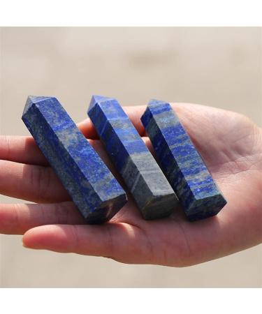 Stone Jewelry Natural Quartz Crystal Wand Point Lapis Lazuli Tower 80MM for Decoration 1PC Beautiful Natural Crystal Stone Crystal Stone Jewelry Full of Texture - Buy Online on GoSupps.com