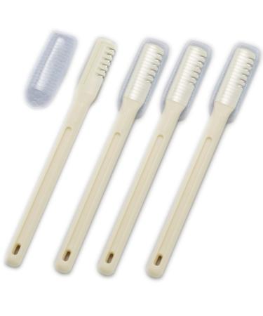 Nose Hair Cutter Easy Safe Just Turn On Women's Men's Washable Made in Japan Portable Convenient Manual Hair Razor Set of 4 Stainless Steel 4