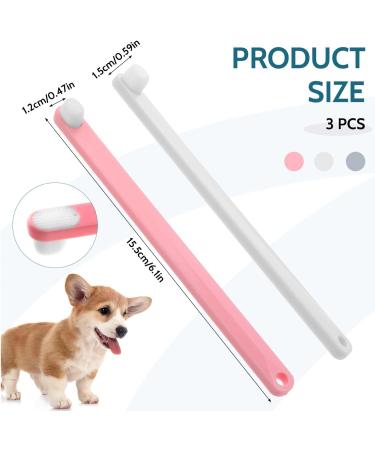 3 Pack Cat Toothbrushes Dog Toothbrush Pet Deep Clean Dense Brush Pet Toothbrush with Ultra Soft Bristles Dental Cleaning Brushes for Puppy Small Dog and Cat - Buy Online on GoSupps.com
