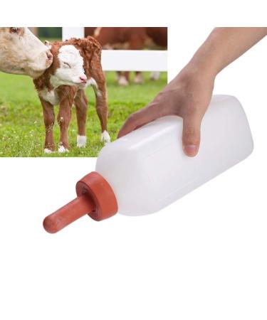 Calf Bottle with Push-On Nipple - 2L Milk Feeder for Nursing Baby Cows - Buy Online on GoSupps.com