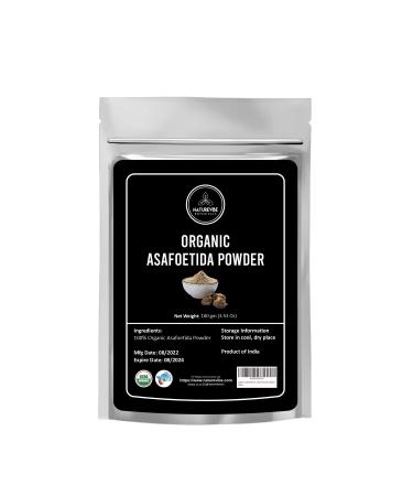 Naturevibe Botanicals Organic Asafetida Powder 100gm (Hing, Asafoetida Ground) 3.53oz | Non-GMO and Gluten Free | Indian Seasoning | Adds Aroma and Flavor 3.53 Ounce (Pack of 1) - Buy Online on GoSupps.com