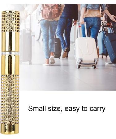 Verdant Touch Metal Perfume Bottle Refillable 5ml Metal Perfume Spray Bottle Essential Oil Travel AtomizerGold - Buy Online on GoSupps.com