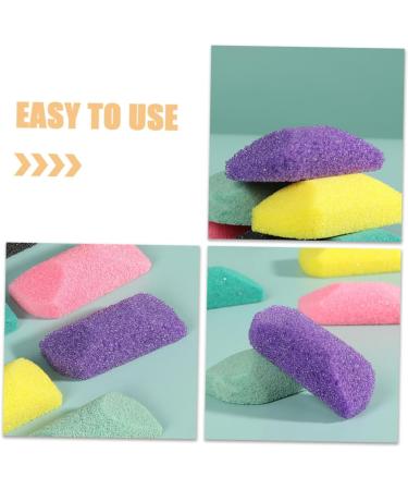 FRCOLOR Pumice Stone Nail Wood Stick Foot File for Dead Skin Foot Scrubber Stone Remover Dead Skin for Body Skin Remover File Pedicure Stone PU Purple Double-Sided - Buy Online on GoSupps.com