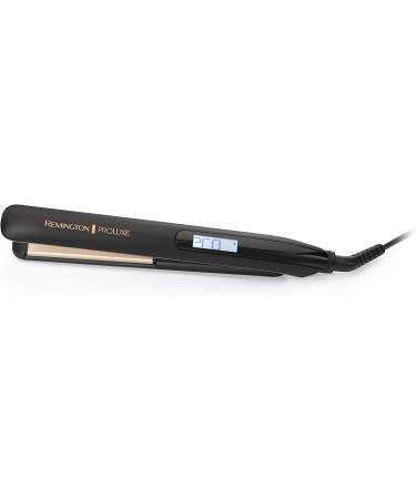 Remington Proluxe Ceramic Hair Straighteners - Midnight Black S9100B with Pro+ Low Temperature Setting and Luxury Storage Pouch - Buy Online on GoSupps.com