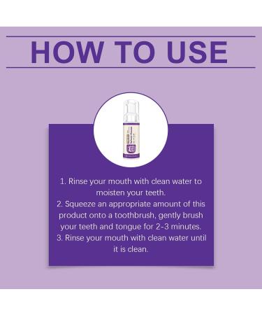  WJnflQN Foaming Toothpaste - 60ml Odor Neutralizer | Deep Clean Foaming Toothpaste - For Adults Travel Daily Routine Morning and Evening - Buy Online on GoSupps.com