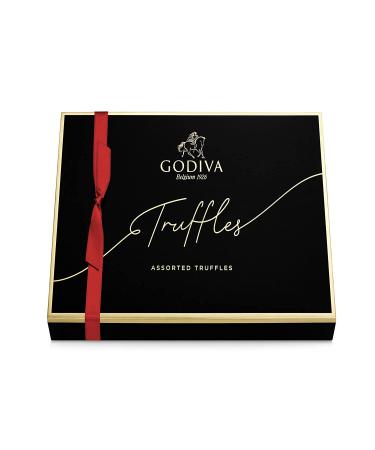 Godiva Signature Assorted Chocolate Truffles Gift Box | 24 Pieces | Red Ribbon - Buy Online on GoSupps.com
