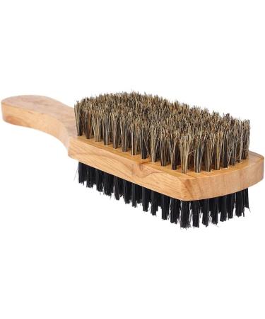 Double-Sided Men's Beard Brush with Solid Wood Handle - Facial Hair and Mustache Grooming Comb - Buy Online on GoSupps.com