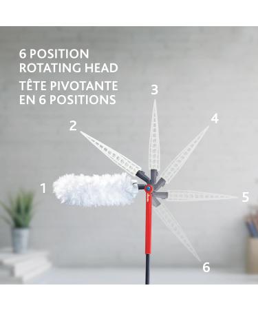 Vileda Flex & Catch Duster | Heavy Duty Dusting Kit with 3 Disposable Duster Refills | Extendable 3 Ft Handle with Stay-On Duster Hook | Traps 3X More Dust Than Feather Dusters Dusting Kit + 3 Duster Refills - Buy Online on GoSupps.com